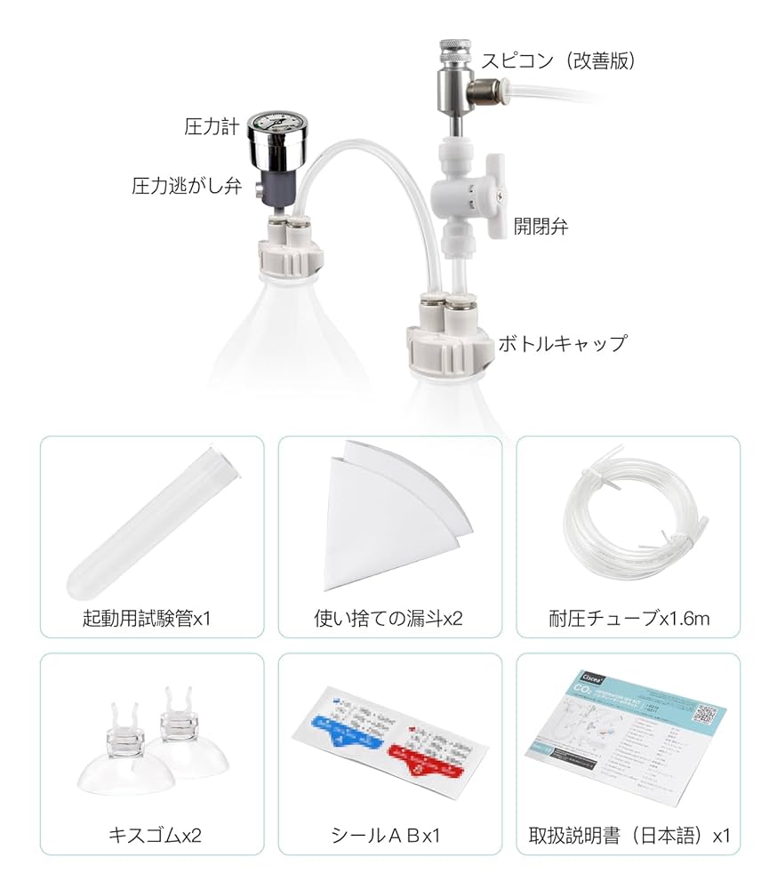 Clscea シルボン　化学式Co2 水草育成用 Clscea シルボン 化学式Co2 水草育成用